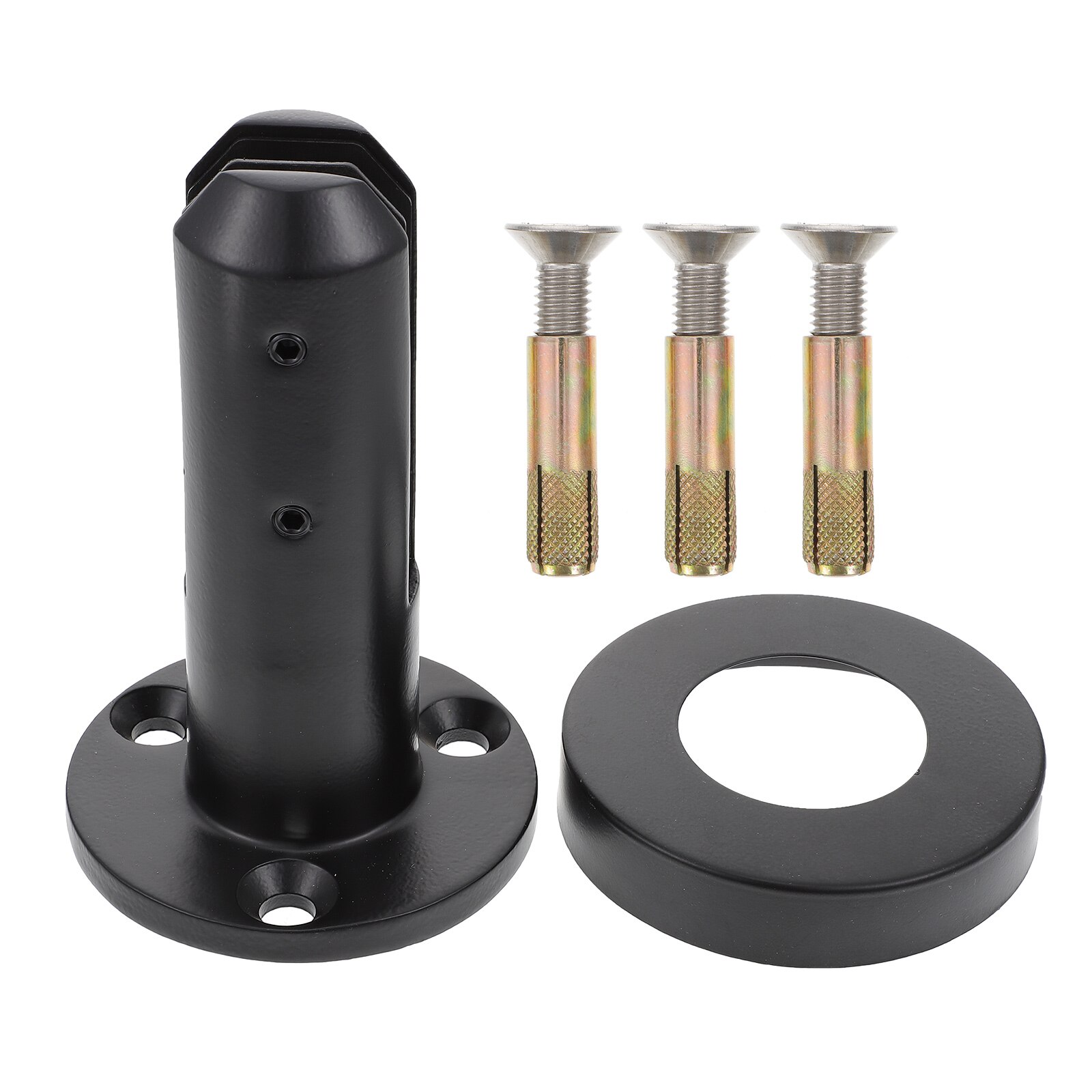 Stainless Steel Balustrade Post Practical Glass Panel Post Sturdy Fencing Clamp: Black