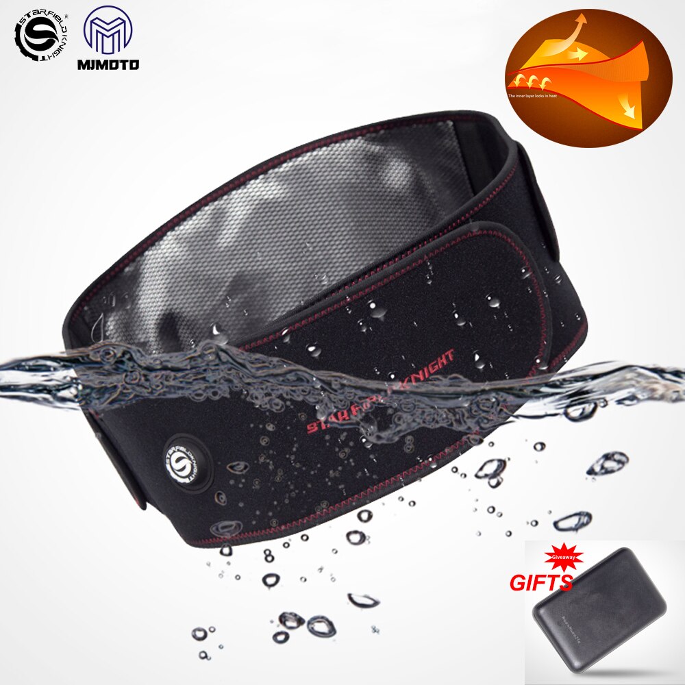 Motorcycle Protective Kidney Electric Heat Belt Waist Lumbar Support Belt Protect Back Brace Belt Motocross Waist Protector