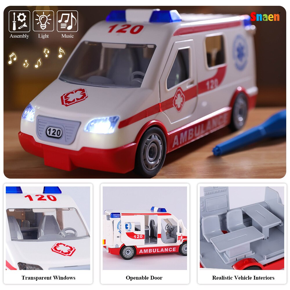 Take Apart Toys Airplane, STEM Construction Toys Kit with Realistic