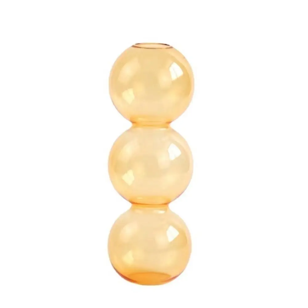 Romantische glazen vaas moderne creatieve hydrocultuur bloempot grappige eenvoudige bolvormige bloemenvaas eetkamer: Licht Groen