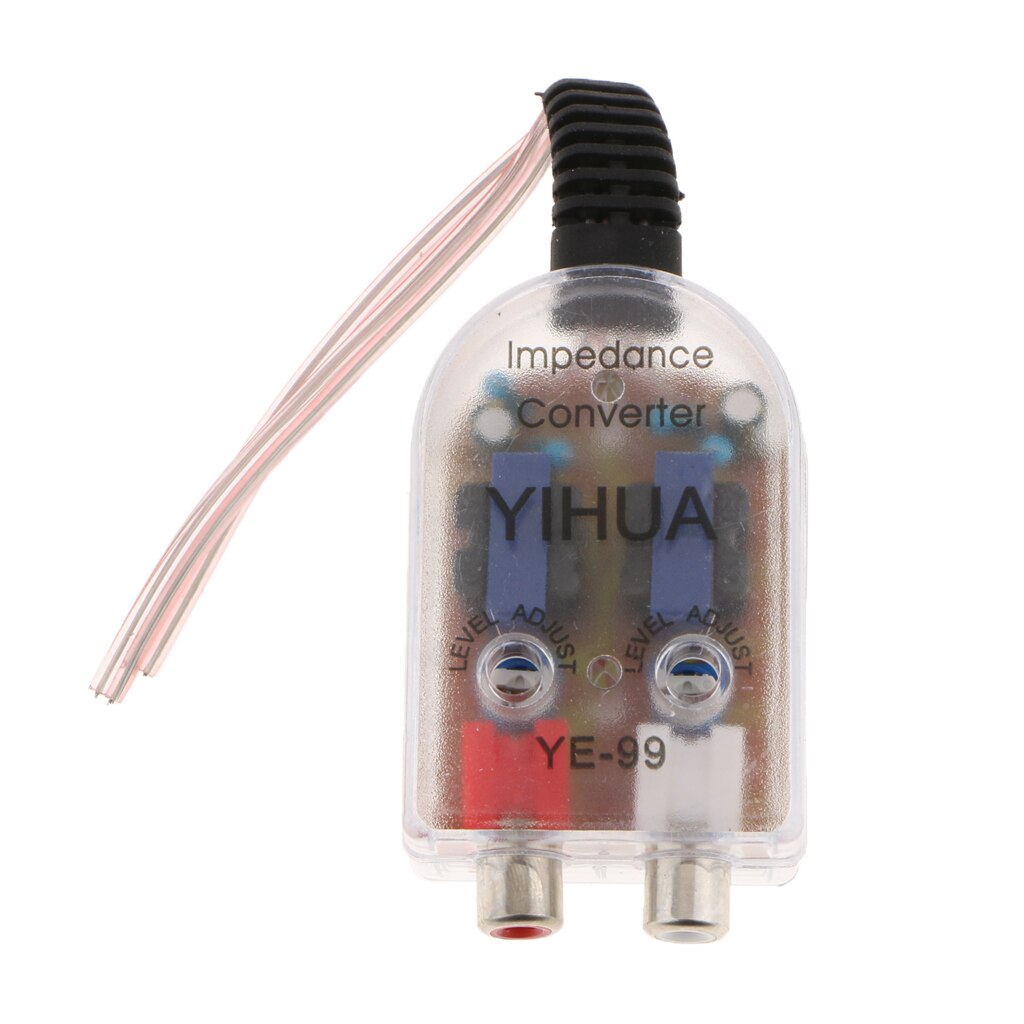 Brand And Adjustable Level Speaker to RCA Line High to Low Car Impedance Converter