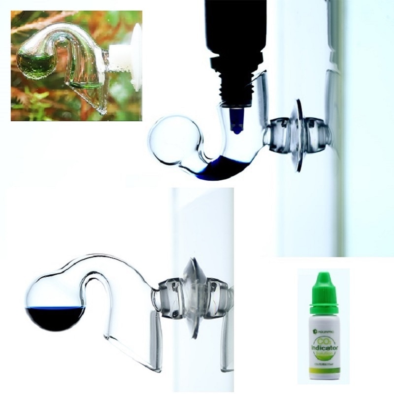 Moniteur de CO2 de Style ADA VIV pour Aquarium, détecteur de dioxyde de carbone à long terme, moniteur de liquide 15ml, Kit de test à suspendre pour plante de poisson