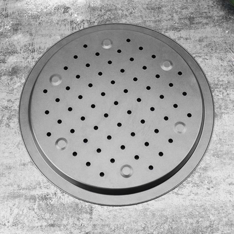 Acciaio al carbonio Antiaderente Pizza di Cottura Vassoio della Vaschetta 32 centimetri Piastra Pizza Piatti titolare Attrezzature E Accessori Da Forno Da Cucina di Casa Strumenti di Cottura Accessori Nero