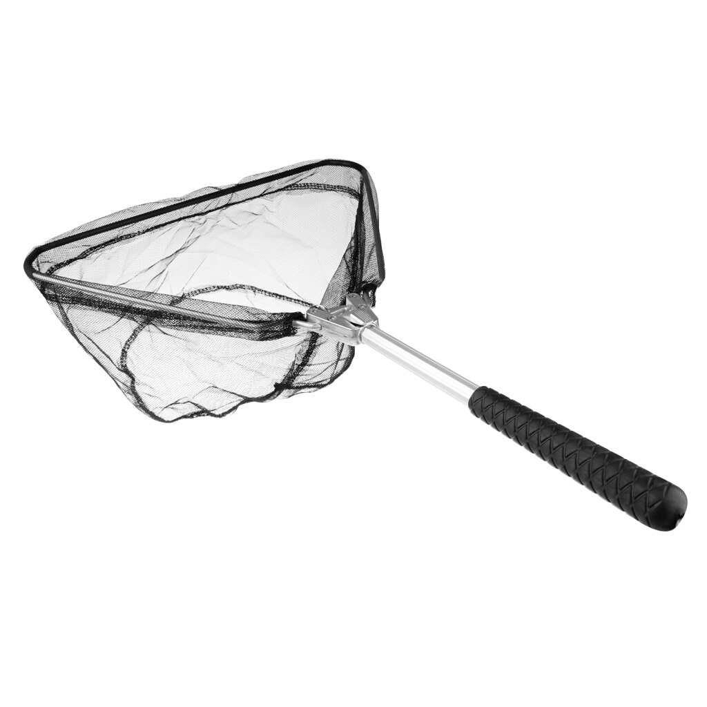 Aluminum Telescopic Landing Net Catch And Release Nets Fly Fishing Nylon Mesh