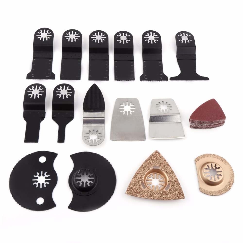 40 pièces/ensemble scie cloche oscillante lames de bois outils électriques Bits accessoires mélange Kit de lame oscillante