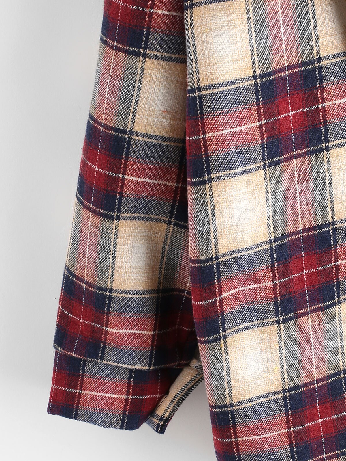 ZAFUL Vintage à capuche Plaid veste flanelle manteau femmes hiver sweats à capuche manches longues ample décontracté vêtements de dessus pour femmes Chic hauts