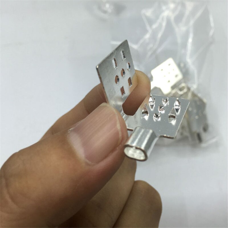 Silver plated Cooper Clips X 10 pieces/lot used for far infrared heating film, Clamps for connect cable and heating film