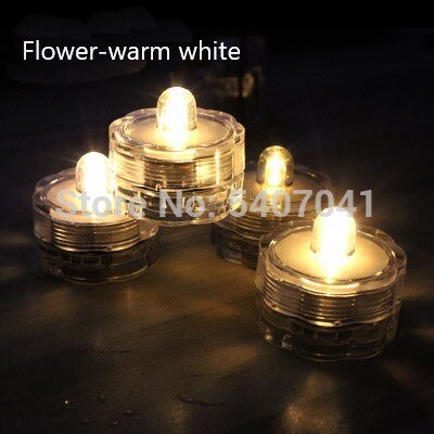 Silikonowe formy DIY świecznik choinka lampka do sypialni pojemnik formy żywica epoksydowa rękodzieło Charm narzędzie do wyrobu biżuterii: flower-warm white