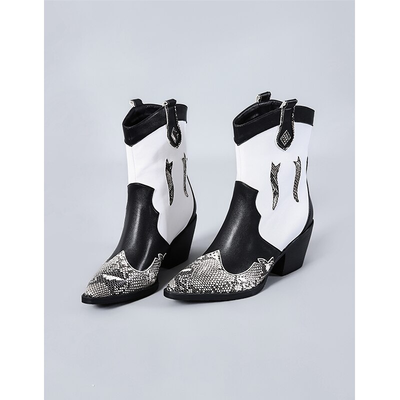 Mayura Boots Virgi 2536 Zwart Dames Western Laarzen Sierstiksel Spitse Neus Rechte Schacht Hoge Hak Glad Leer 118 277674
