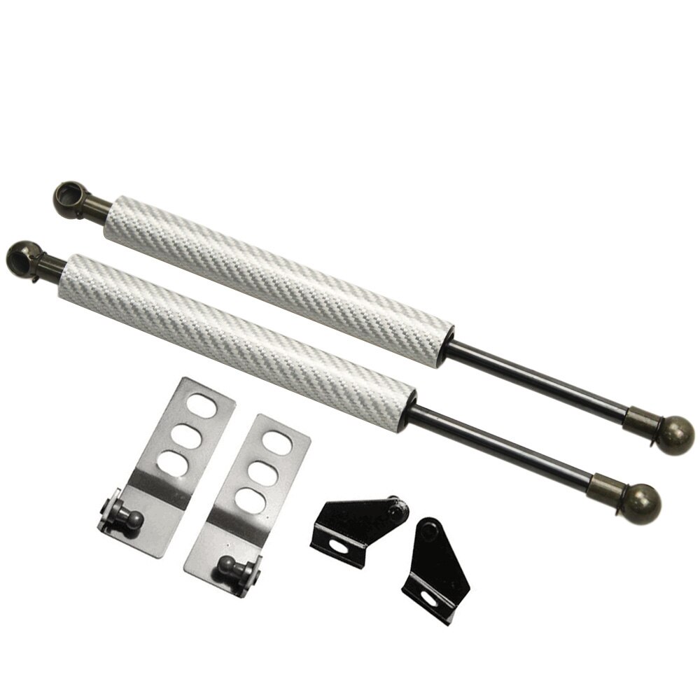 for Toyota RAV4 RAV 4 Front Hood Bonnet Gas Struts Shock Carbon Fiber Damper Lift Supports Car-Styling Absorber: silver carbon fiber