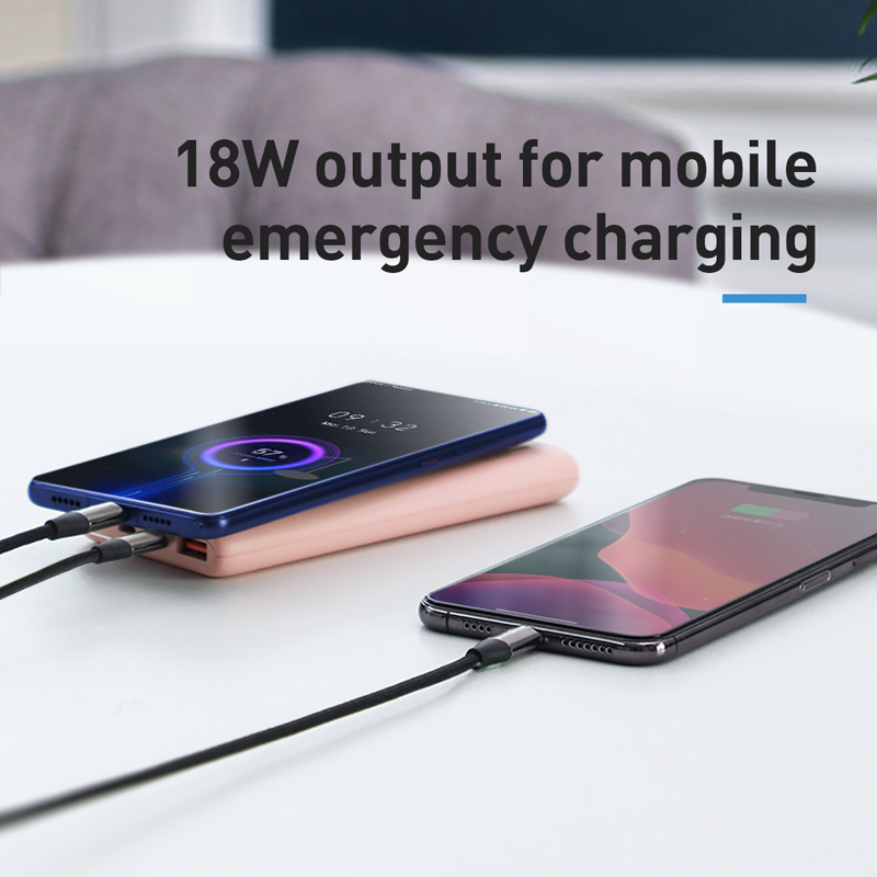 Baseus 18W Power Bank 10000Mah Quick Charge 3.0 Draagbare Externe Telefoon Oplader Met Pd Twee-weg Snelle opladen Powerbank