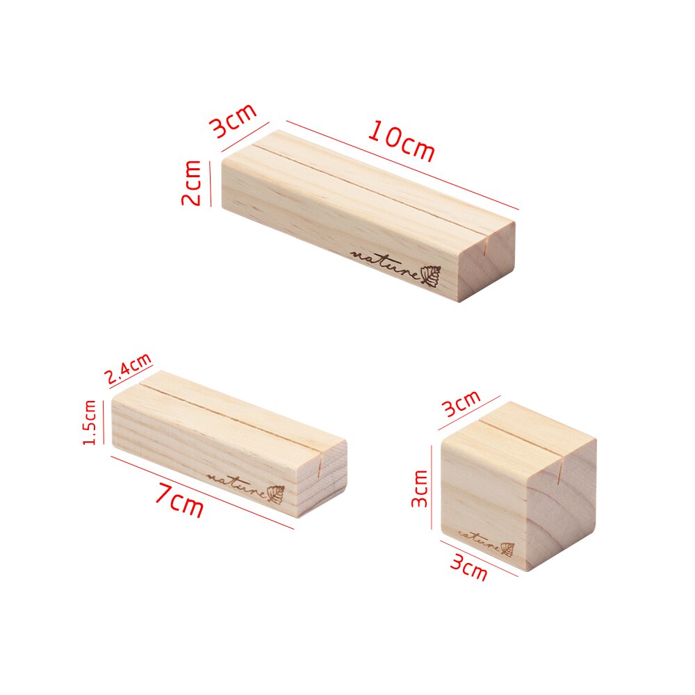 1pc naturligt træ memo clips foto dagsorden holder klemmer stativ kort skrivebord besked håndværk kontor papirvarer arrangør boligindretning