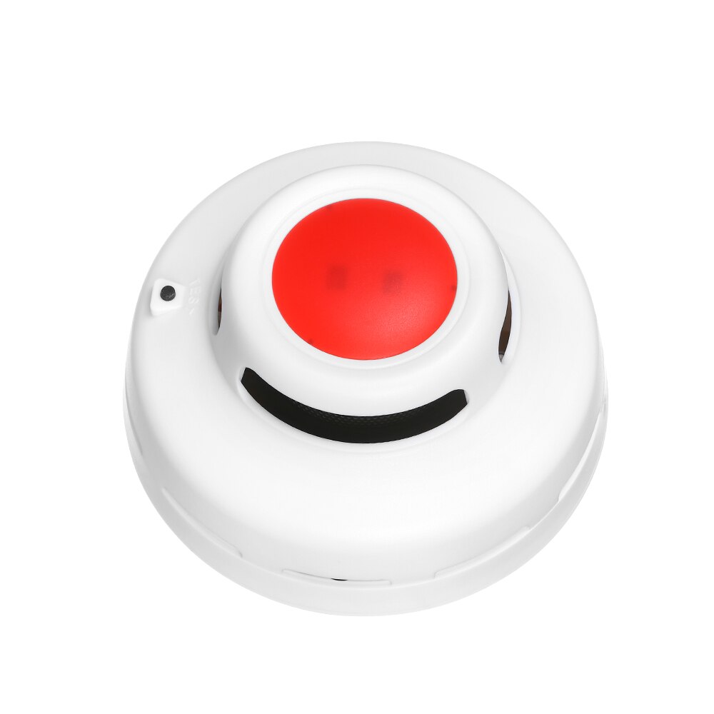 Smoke Detector Fire Alarm 9V Battery Operated Photoelectric Smoke Alarm Red LED Indicate Alarm for School Home Shopping Mall