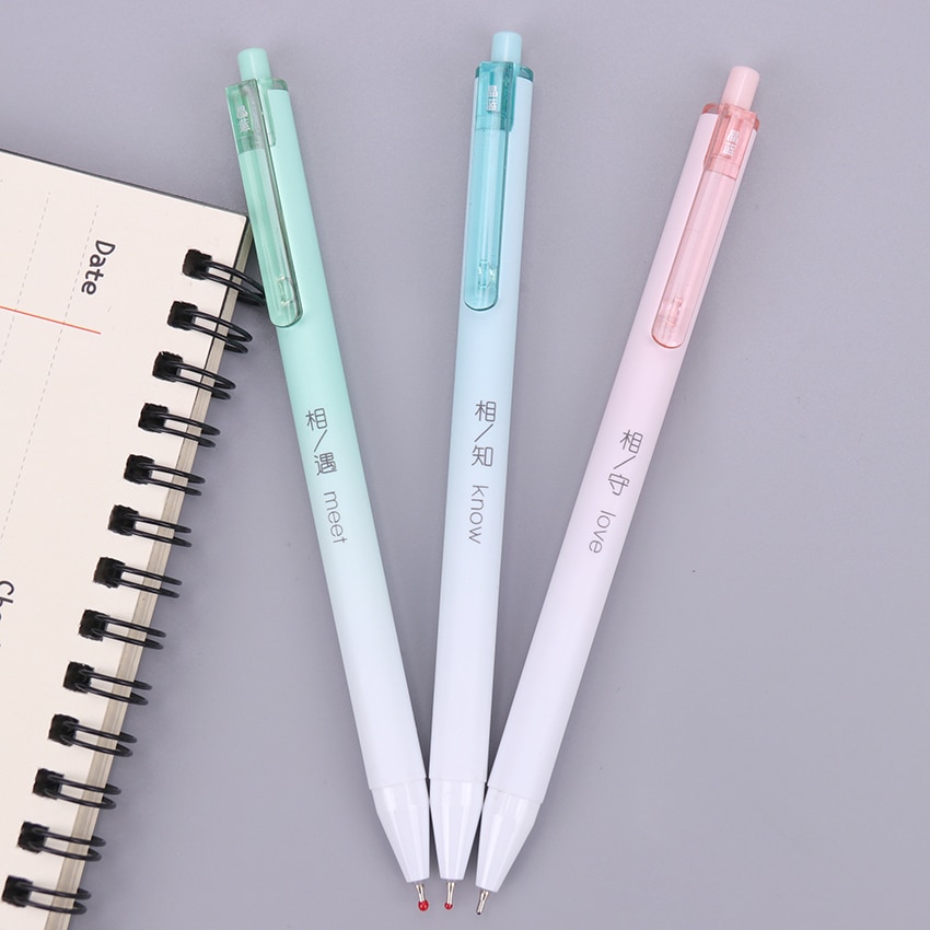 1PC Ballpoint Pen 0.7MM Press Pen for Writing Stationery Office School Pen Ballpen Blue Refill OG-5977