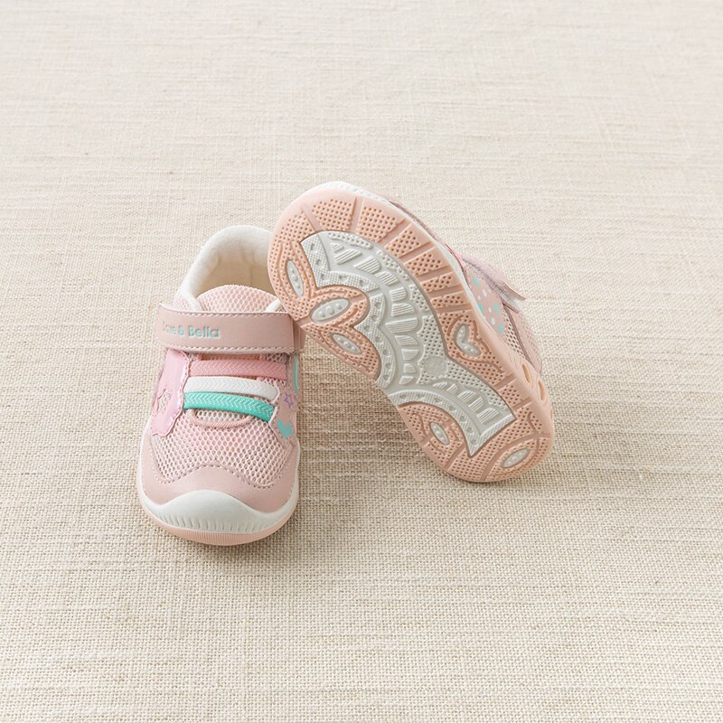 Db13734 dave bella forår baby pige lyserøde sportssko født pige afslappet mærke sko