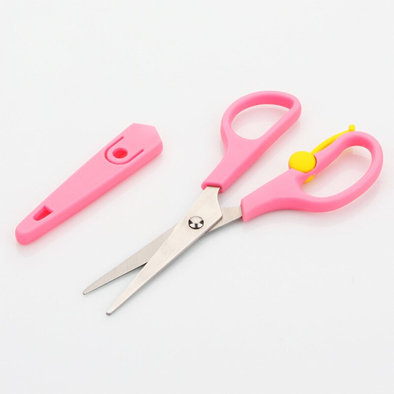 Tijeras Para Costura Pinking et bleu broderie Mini ciseaux à coudre artisanat sécurité étui de protection en acier inoxydable ciseaux