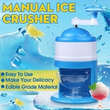 Ijscrusher/schaafmachines huishoudelijke handbediende handmatige ijscrusher handmatige ijsmachine voor geschaafd ijs sneeuwhoorns slushies