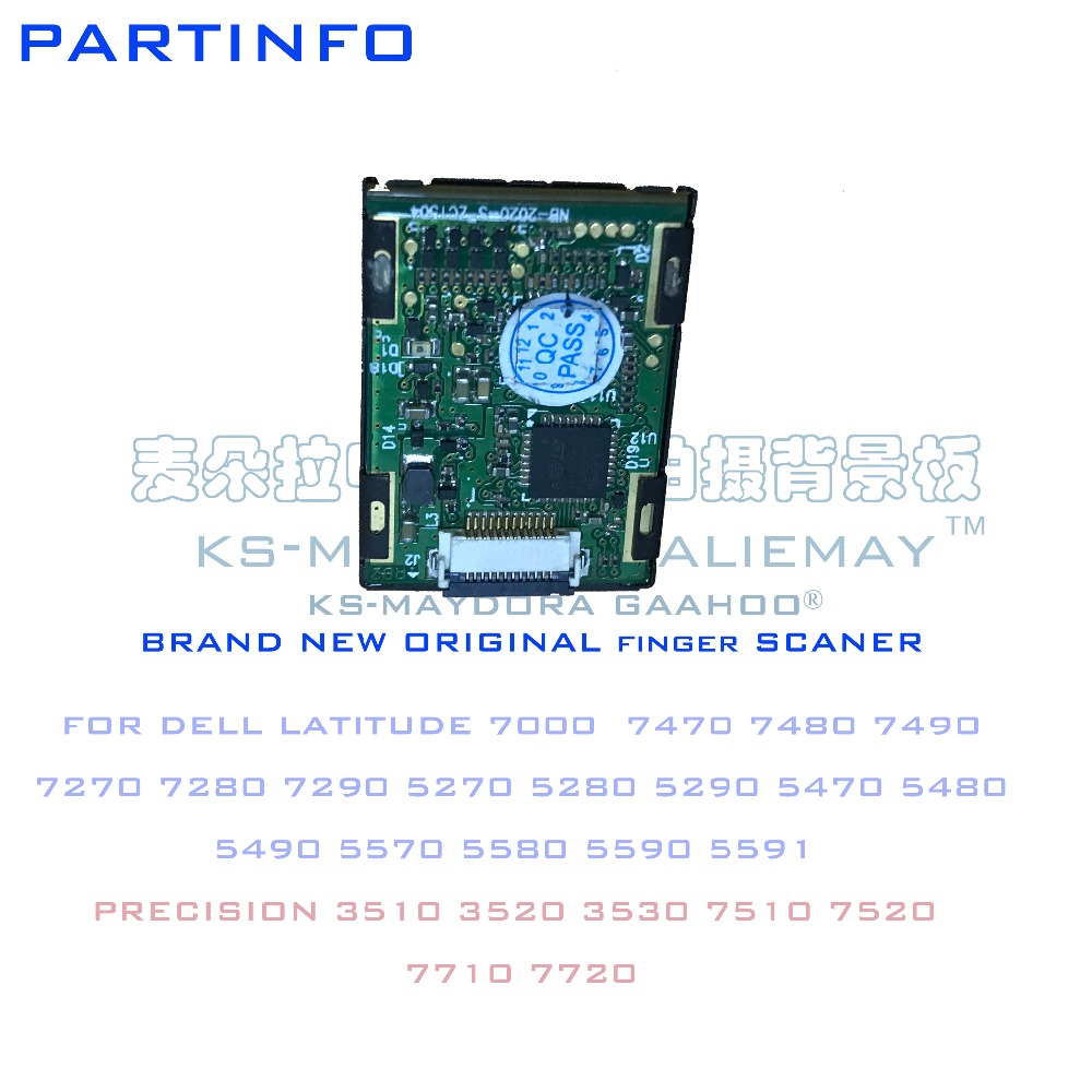 Scanner de impressão digital portátil para DELL PRECISION 3510 3520 3530 3531 7510 7520 7710 7720