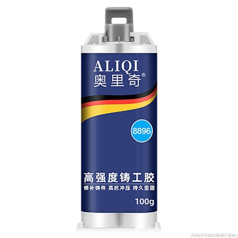 Pegamento de reparación de Metal resistente al calor Industrial, pasta de reparación de Metal de soldadura en frío, adhesivo estructural acrílico de doble potencia,