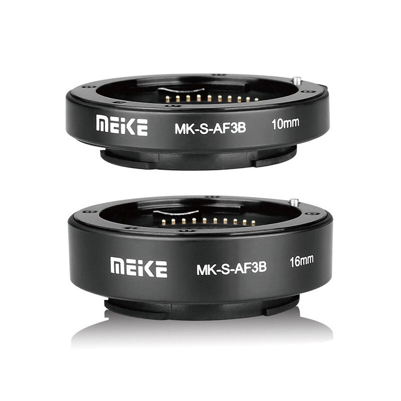 Meike Auto Focus Macro Extension Tube 10 Mm 16 Mm Voor Sony E-Mount Fe-Mount Mirrorless Camera a7S A7R A7M2 NEX-F3/6/7 A6300 A6500