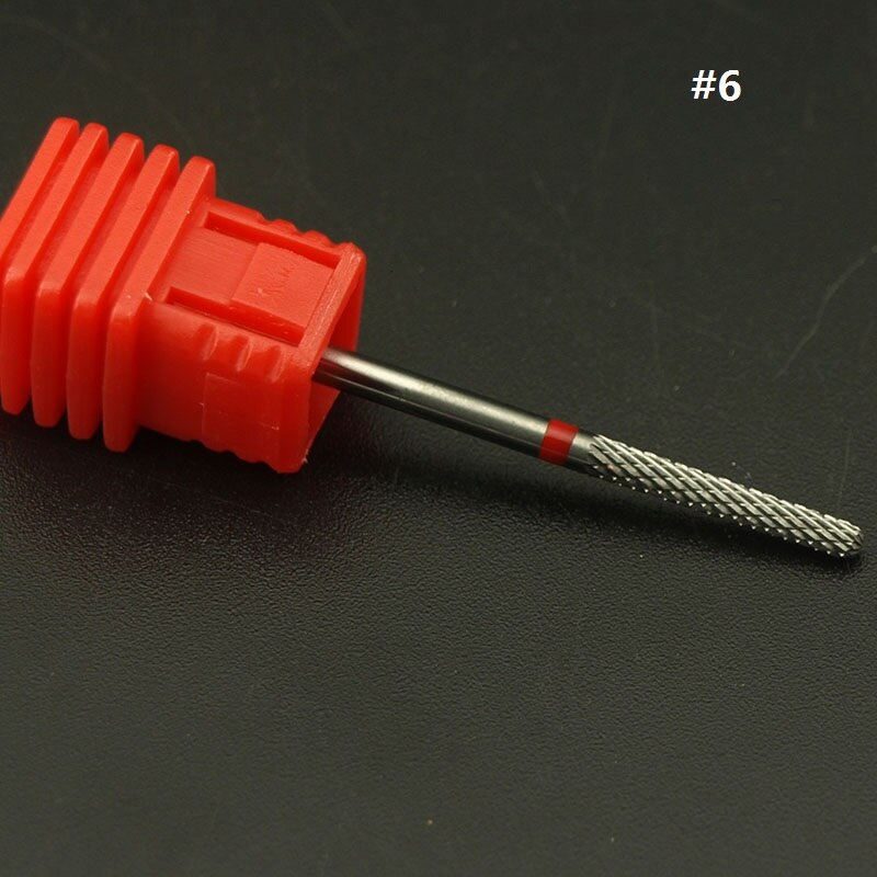 Easynail 8 typer hardmetall spiker borer grader metall bor bits neglebånd for manikyr elektrisk spiker bor tilbehør ,2.35mm: Plomme