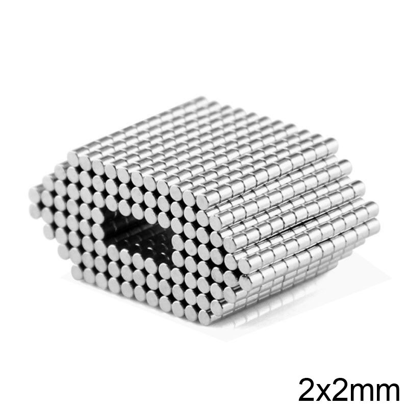 100 ~ 5000 stuks 2 x 2 mini kleine magneten rond 2mm*2mm neodymium magneetschijf 2 x 2mm permanente ndfeb supersterke krachtige magnetische 2*2