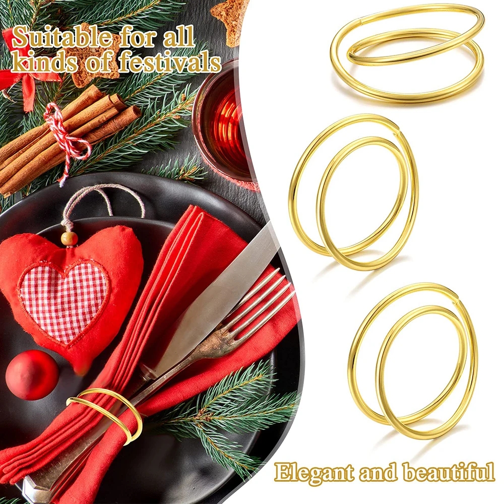 4/6/12 Stuks Servetten Houder Gouden Servetring Metalen Prachtige Servetringen Voor Bruiloft Diner hotel Tafel Decoratie