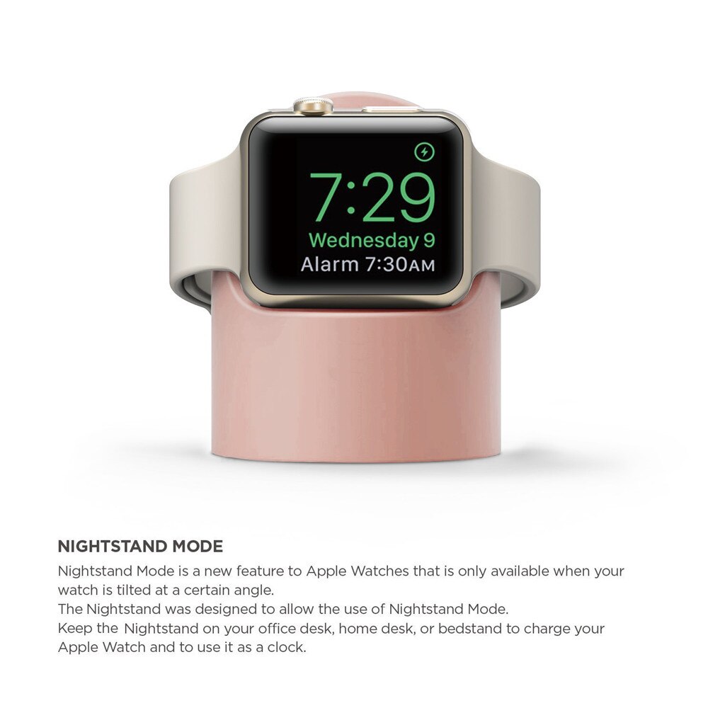 Silicone Apple Watch Charger Stand for Apple Watch Stand Compatible with All Series 44mm 42mm 40mm 38mm