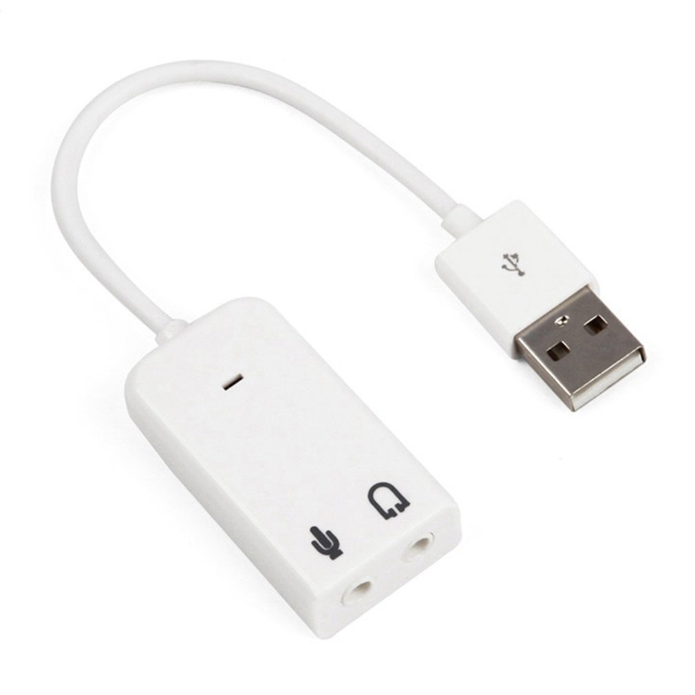Externe Usb Geluidskaart 7.1 Adapter Usb Naar 3D Virtual Sound Audio Headset 3.5Mm Jack Voor Laptop Pc notebook