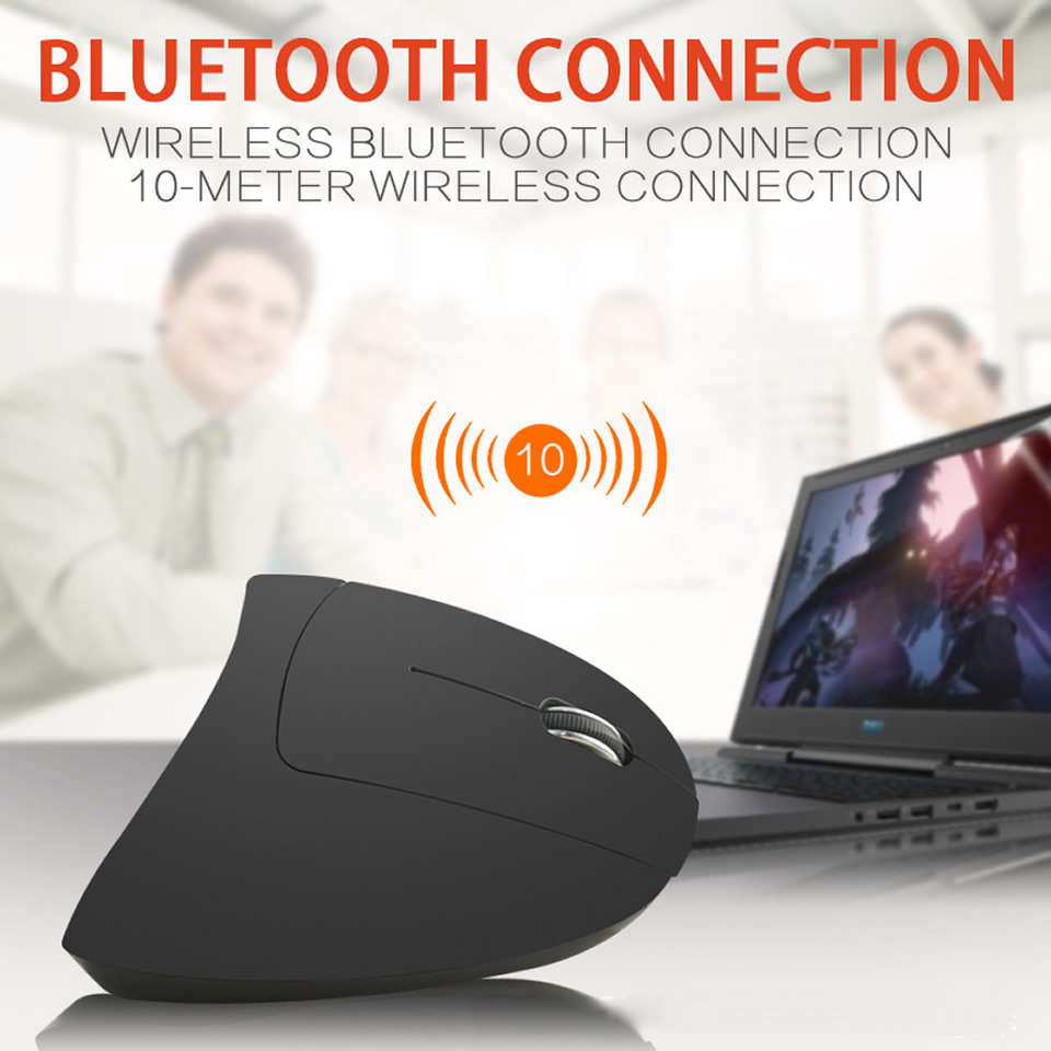 2.4G Draadloze Muis Verticale Gaming Muis USB Computer Muizen Ergonomische Desktop Staande Muis 1600 DPI voor PC Laptop Office thuis