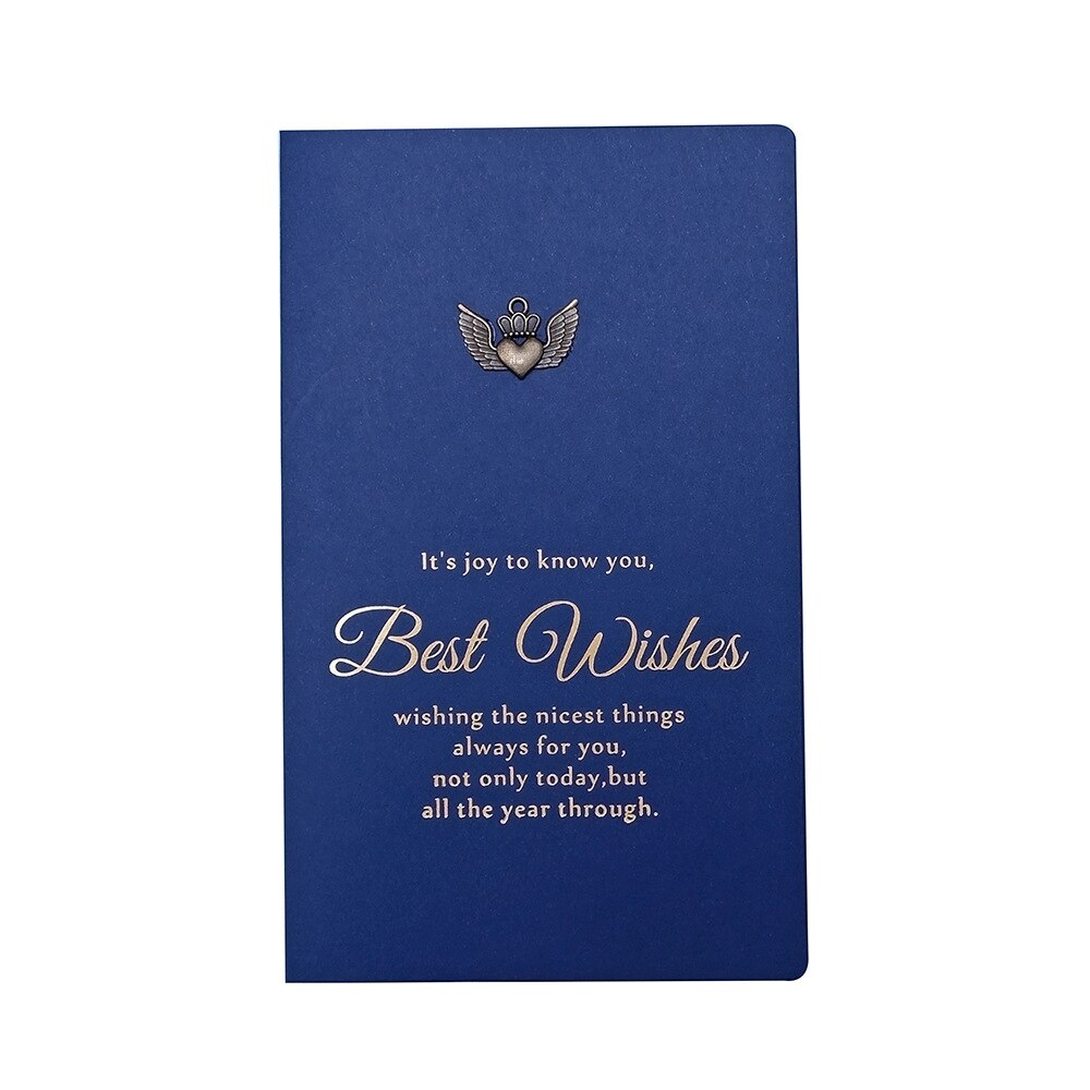 10Pcs Blue Wenskaart Postkaart Verjaardag Brief Envelop Jaar Card Set Bericht Kaart: Wings Hearth