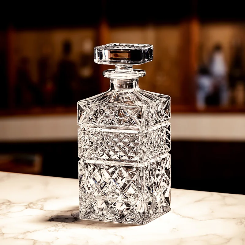 Kristallen whiskyglazenset, gegraveerde bier- en waterglazen, barset, premium glazen drankfles- en bekercollectie.