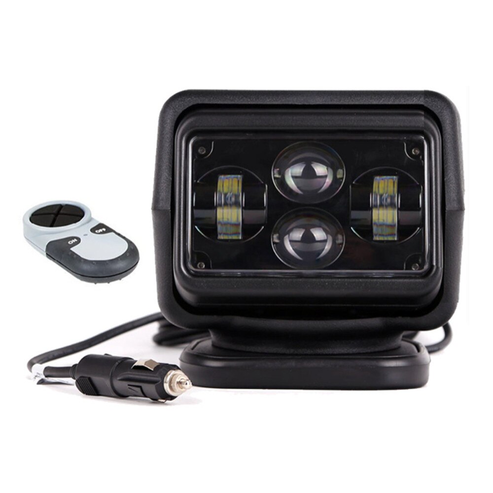 7Inch Remote Control 4D Led Search Light 360 Degree 60W Marine Searchlight spot Light Boats Car Vehicle Off road 12V 24V