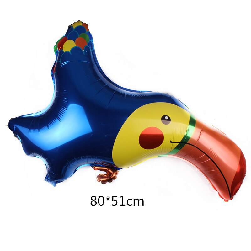1pc färgglada unicorn tårta aluminium film ballong regnbåge tofs moln aluminium folie ballonger cirkus clown födelsedagsfest ballong: Fågel