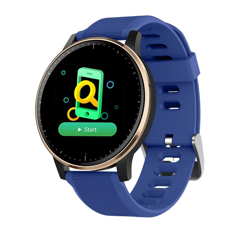 Q20 Clever Uhr Frauen Herz Bewertung Blutdruck Schlaf Monitor Dame Armbinde Smartwatch Verbinden IOS Android pk Q8 CF18: Blau