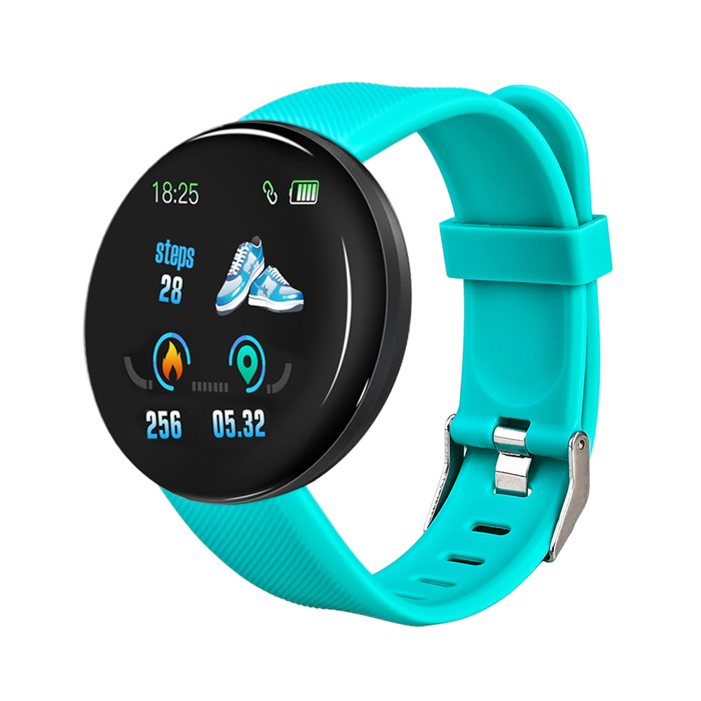 D18 montre intelligente Sport Fitness Tracker Bracelet intelligent fréquence cardiaque pression artérielle Bluetooth Smartwatch santé Bracelet étanche: Green