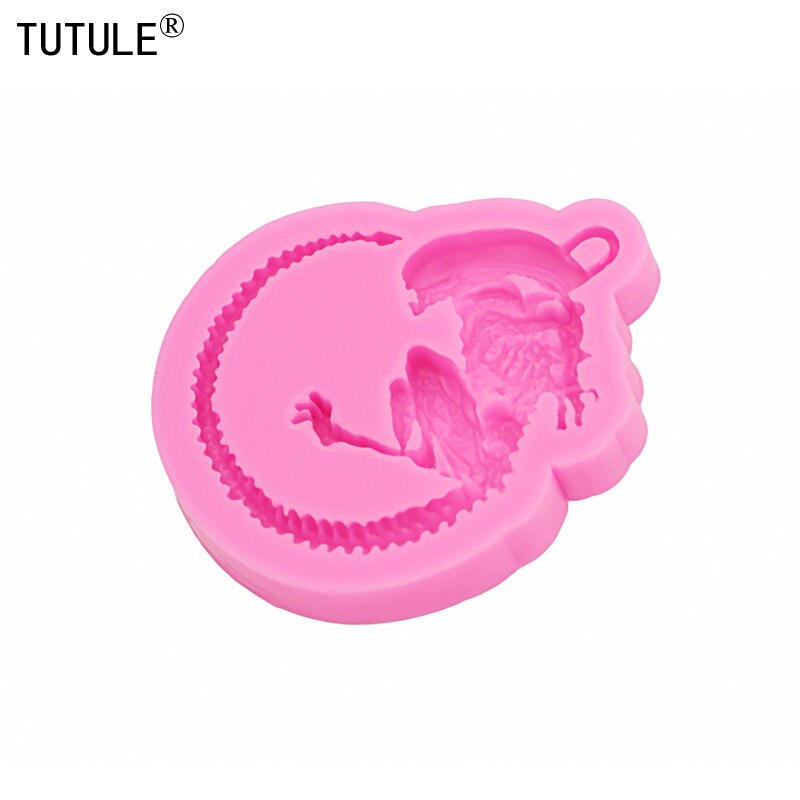 Alien monster – moule à gâteau en silicone, moule à gâteau biologique en forme de silicone, moule à plâtre en résine d&#39;argile