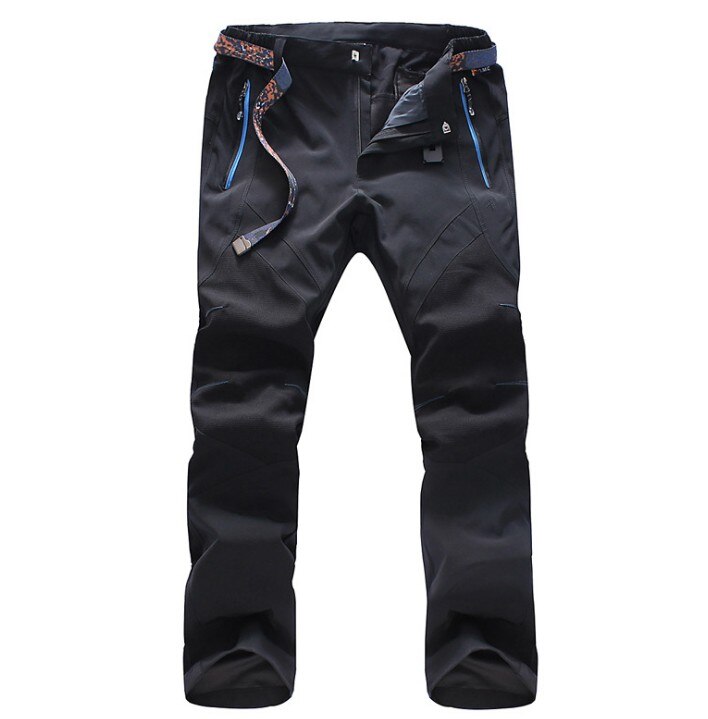 Plus Size Solid Comfortable Windproof Waterproof Quick Dry Outdoor Trousers Male Summer Breathable Fishing Hiking Pants