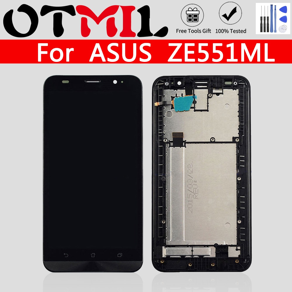 Originele 5.5 "Lcd-scherm Voor Asus Zenfone 2 ZE551ML Lcd Touch Screen Digitizer Vergadering Voor Asus Zenfone 2 ZE551ML Display z00AD Lcd