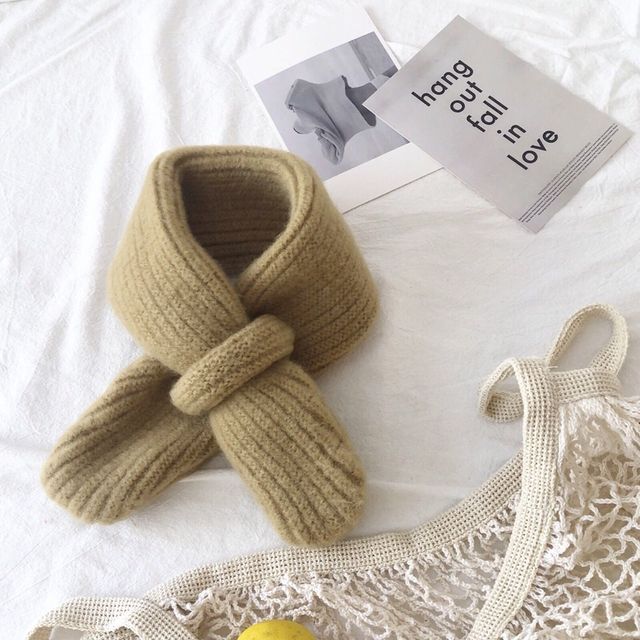 Halswarmer Voor Kinderen Baby Warm Sjaals Meisjes Winter Sjaal Voor Jongens Kids Wollen Kraag Baby Sjaals: Khaki