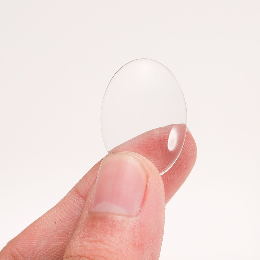 Cabochon en verre Transparent ovale, long 10-50mm, couvercle de dôme, pendentif, anneau, fournitures de fabrication de bijoux, bricolage, 5 à 50 pièces/lot