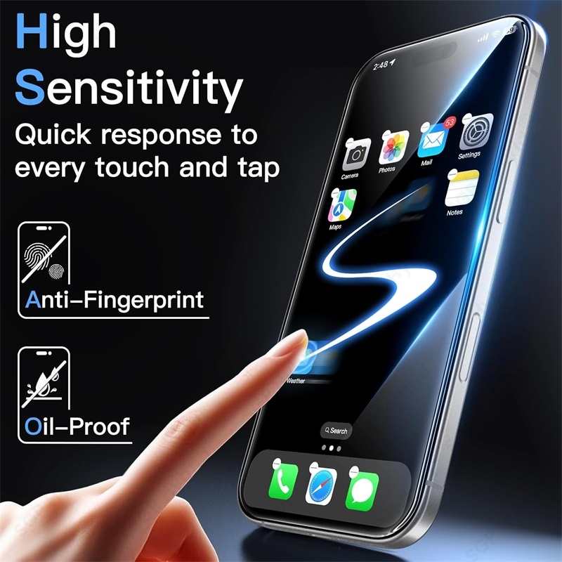 5-1 Stück 9H gehärtetes Glas für Apfel iPhone 17 Profi Max 17Profi iPhone 17 Profi Max i Telefon Luft Displayschutzfolie explosionsgeschützte HD-Folie