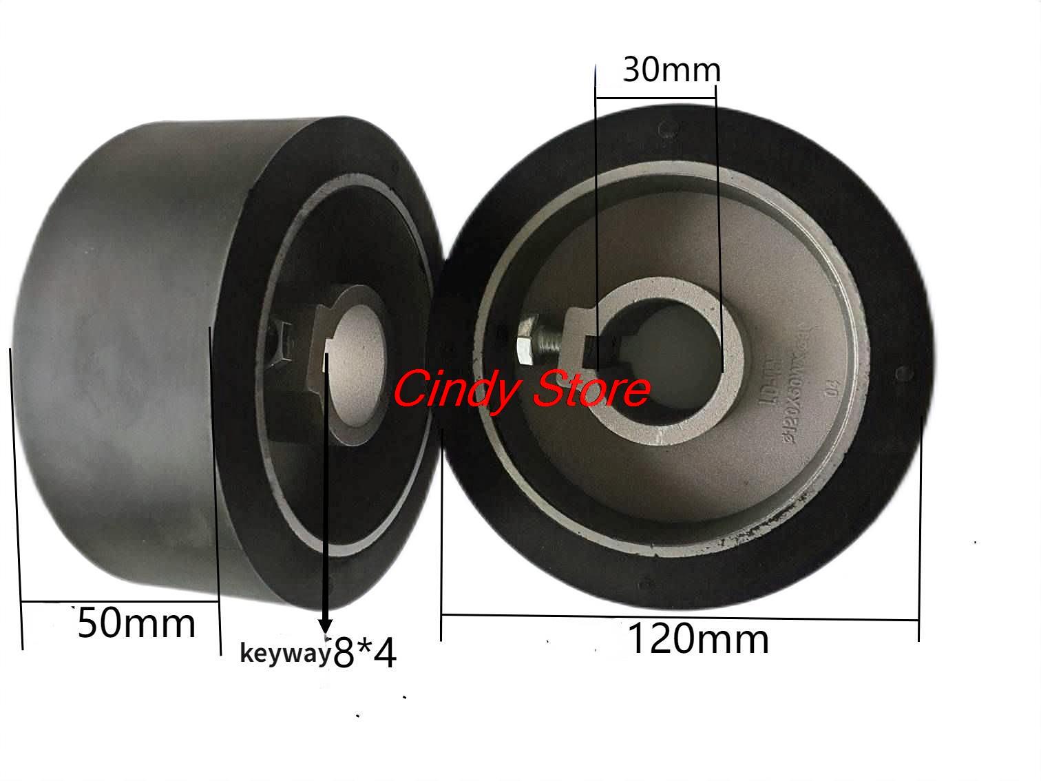 Power feeder roller wheel rubber press roller woodworking milling machine drive wheel feeder woodworking machinery accessories: Blue