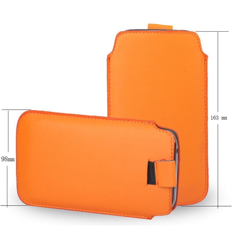 PU Leather Pull Tab Sleeve Pouch For LG K9 / K8 /Aristo2 X210/Zone 4/X2 Phone Cases Bag Universal Full Protection Pouch