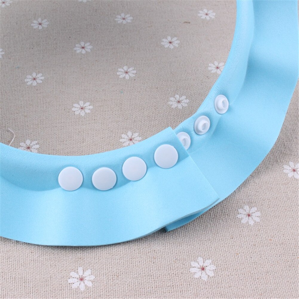 Baby tegneserie badehætte solid shampoo badehat justerbar hat småbørn børn vaske hår beskytter beskytter babypleje