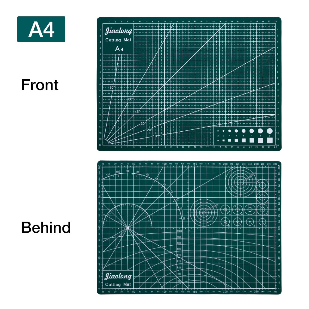 A3/A4/A5 Pvc Snijden Reparatie Mat Pad Voor Lassen Soldeerstation Iron Patchwork Gereedschap Diy Tool Board dubbelzijdig Self-Healing: A4 Green