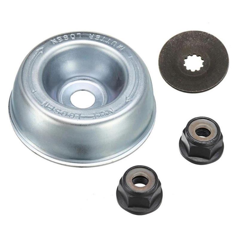 Kit de fixation de lame en métal, avec 2 tailles d&#39;écrous, de remplacement pour débroussailleuse STIHL, 4 pièces/ensemble: Default Title