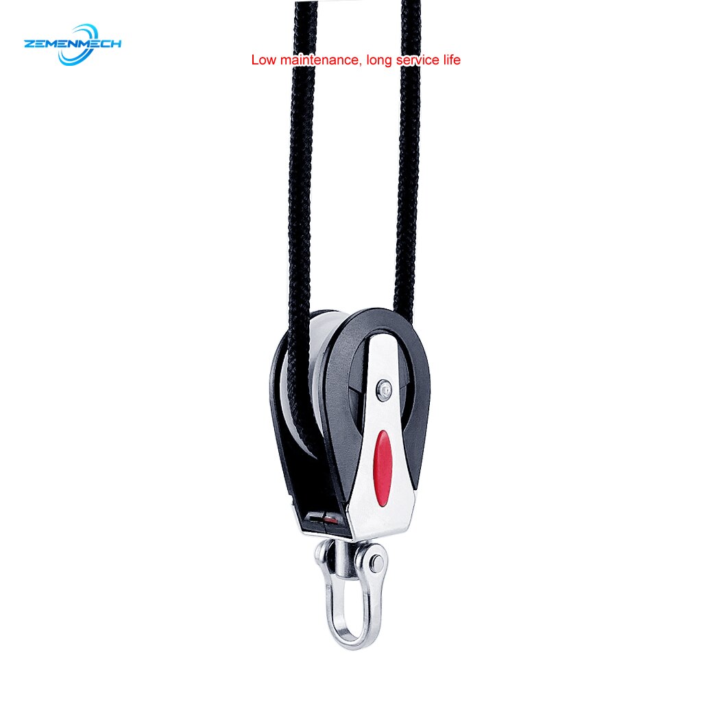 Sheave Blok Universele Hoofd Enkele Katrol 1500Lbs Belasting Swivel Beugel Zeilboot Glijlager Blok Touw Runner Marine Accessoire