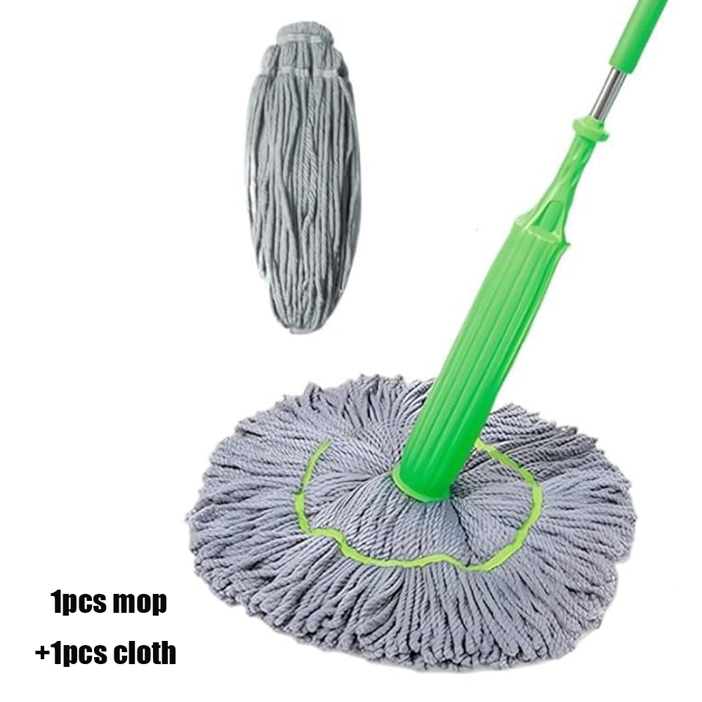 2in1 gedehydrateerde dweil Zelfwringende twist-mops Zeer absorberende 360 draaibare verstelbare microvezel nat- en droogmop voor vloerreiniging: MULTI