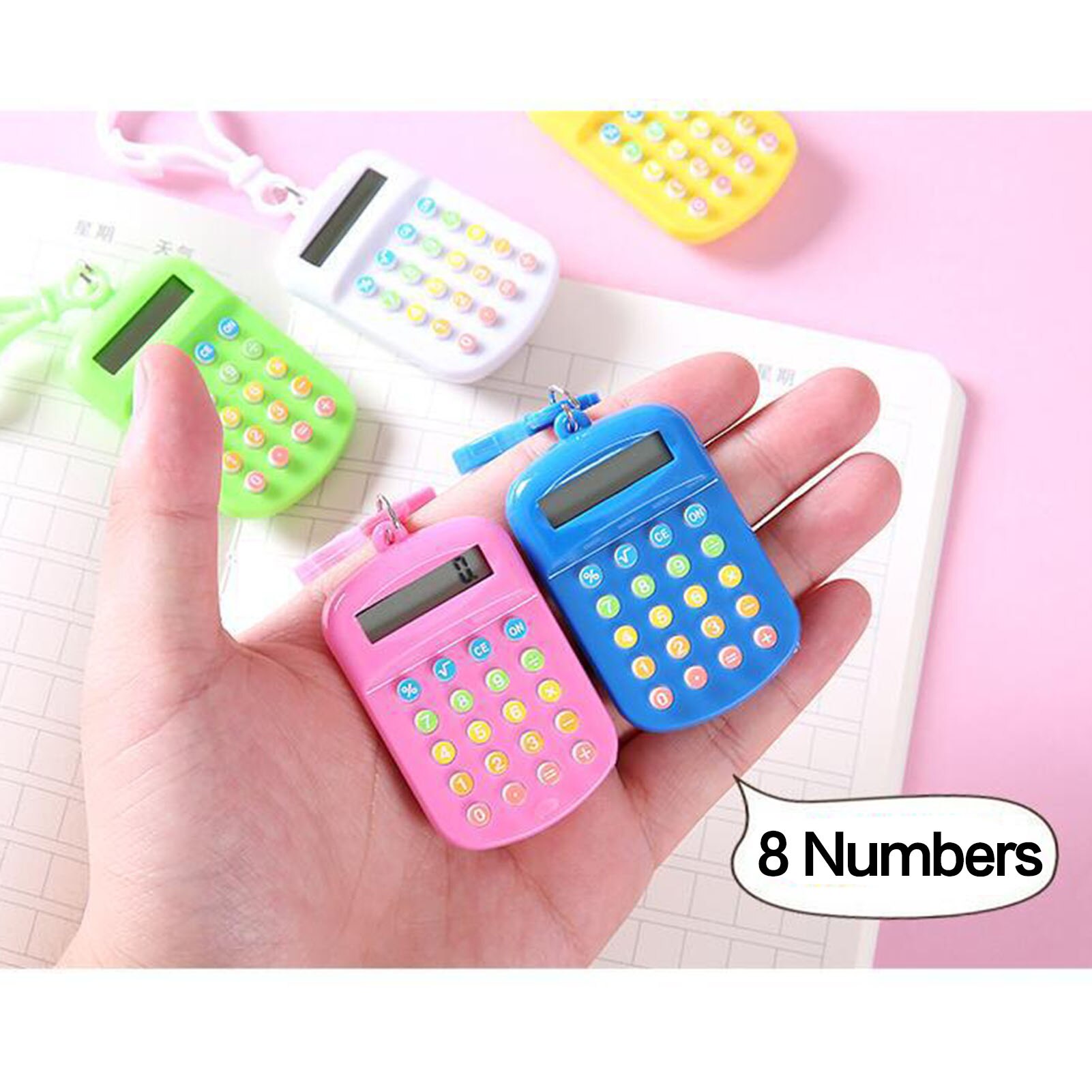 Mini Calculator Handheld Tiny Small Portable Elect... – Grandado image.
